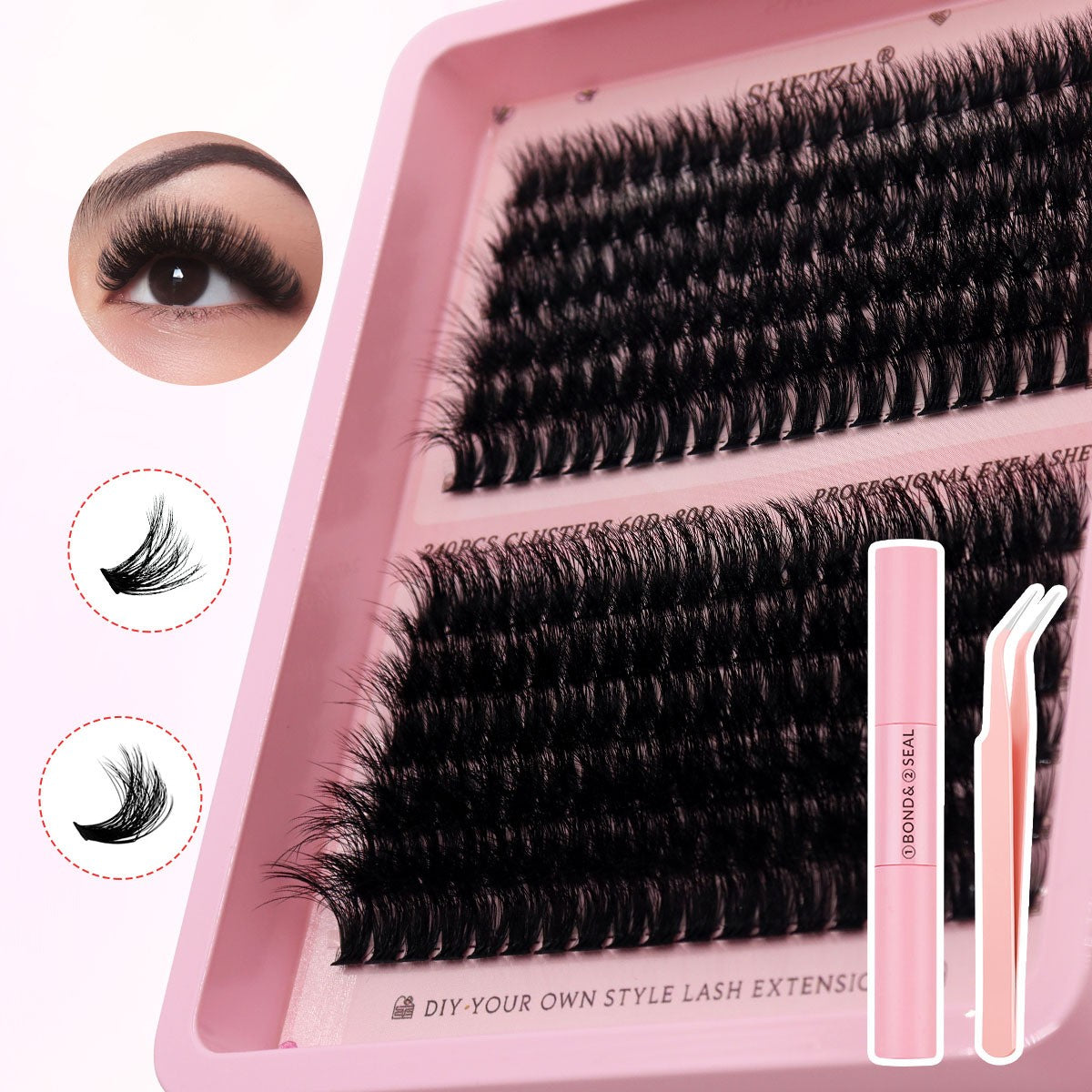 DIY Cluster False Eyelashes